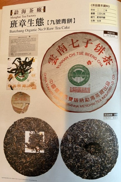 2002 Menghai/Dayi Banzhang Organic No. 9 Raw